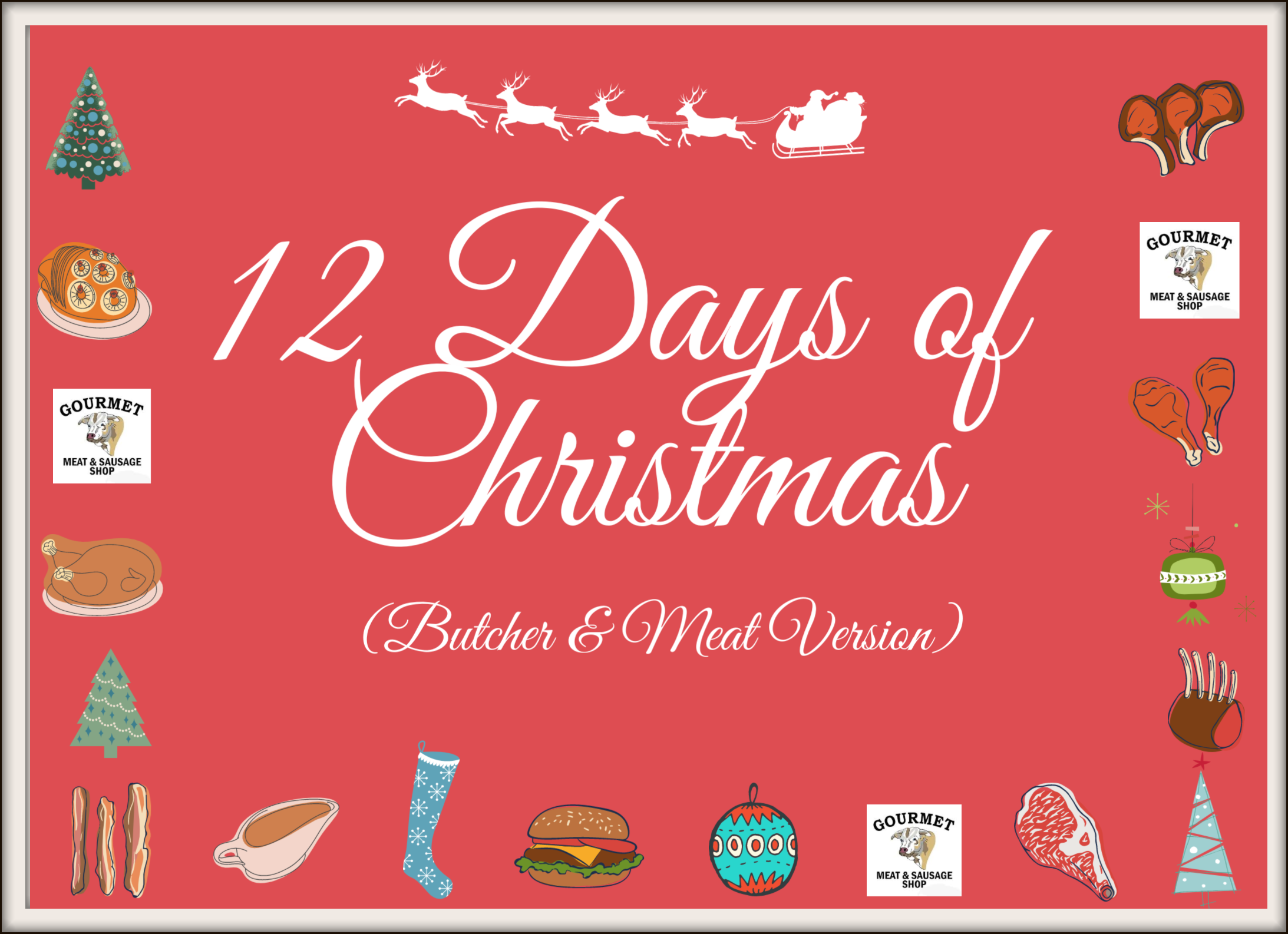 12 Days of Christmas Butcher and Meat Version